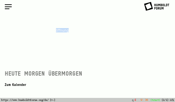 Screenshot: Weißer Hintergrund, davor „Öffnung“ als Such-Match.